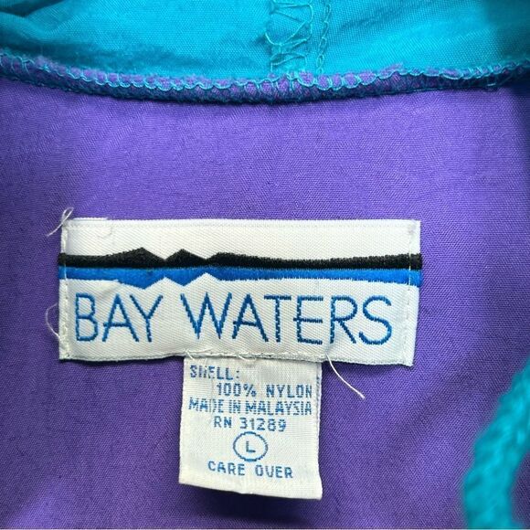 Vintage 1990s BAY WATERS windbreaker large - Picture 14 of 16